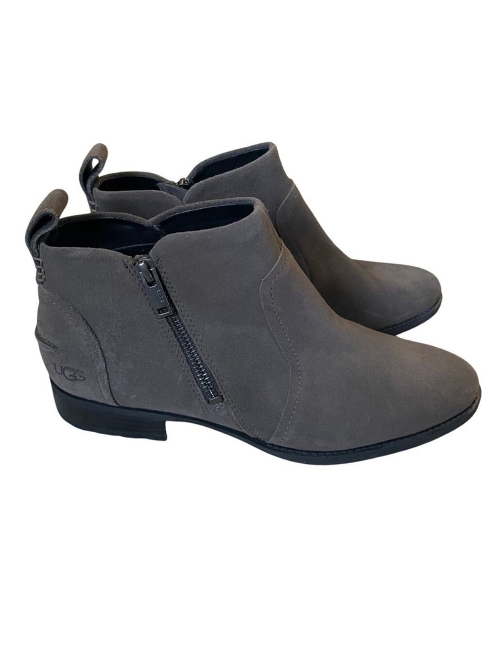 UGG Aureo II  Women’s Ankle Booties Boots Waterproof Suede Leather sz 9.5 Gray